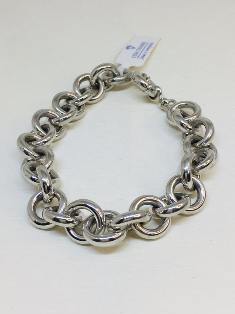 Pulseira Elos Banho De Ródio