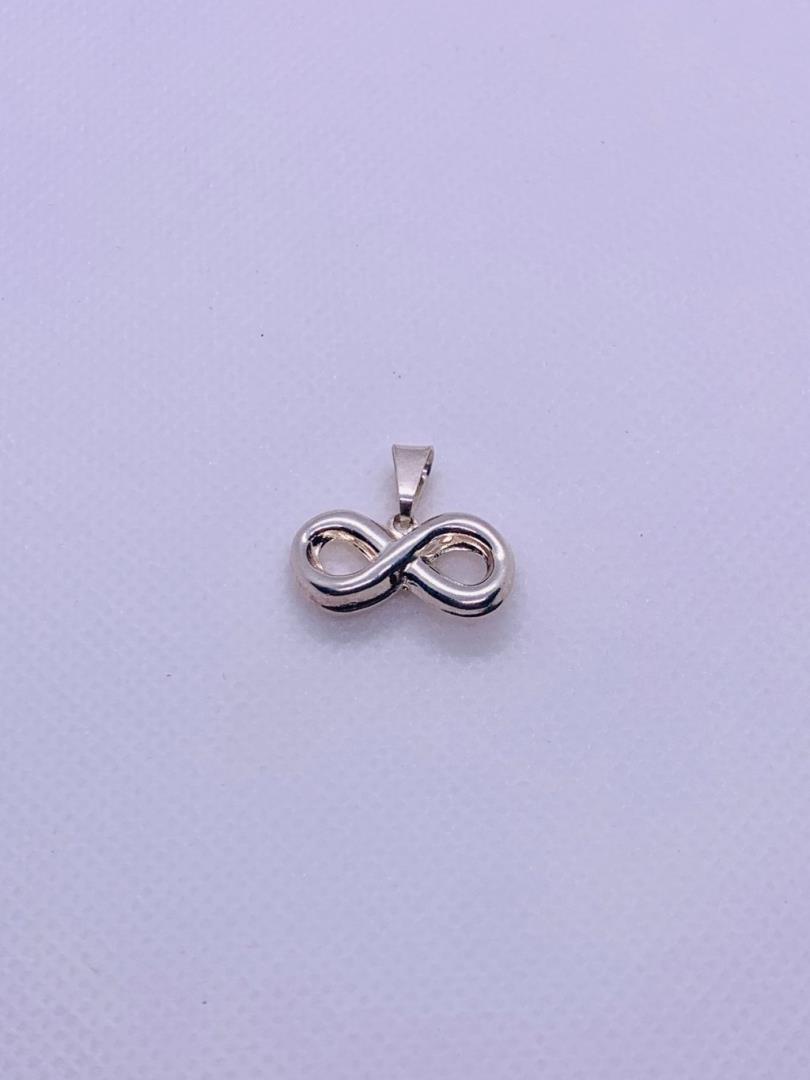 Pingente Símbolo Do Infinito Prata 950