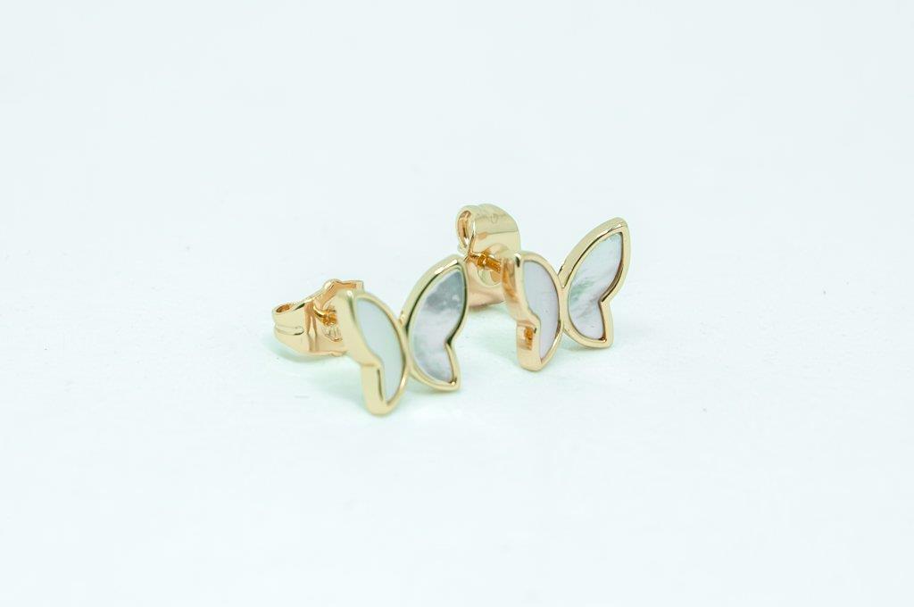 Brinco Borboleta Com Madrepérola