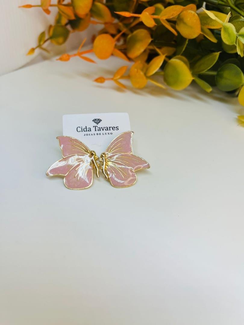 Brinco Borboleta Esmaltado