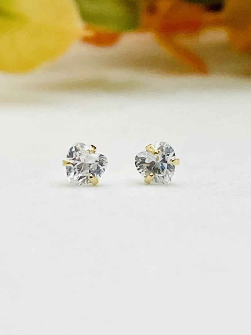 Brinco Coração de Cristal