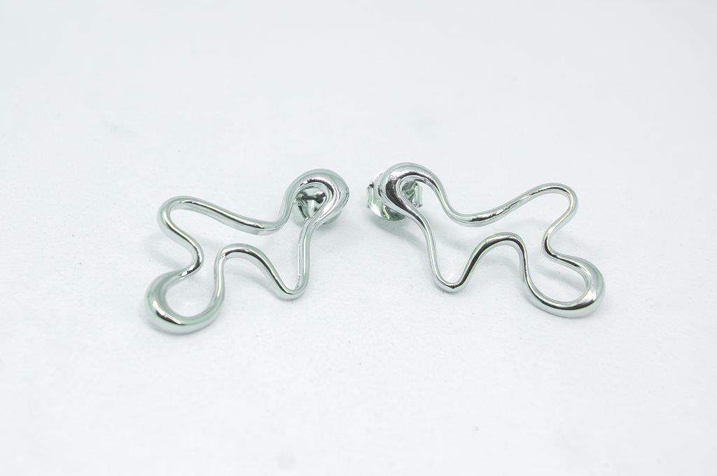 Brinco De Prata Com Banho De Ouro