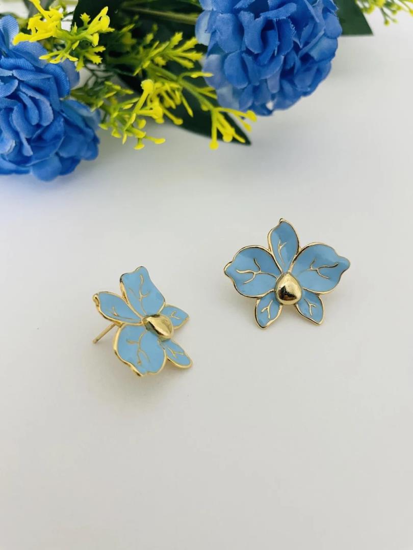 Brinco Flor Esmaltado