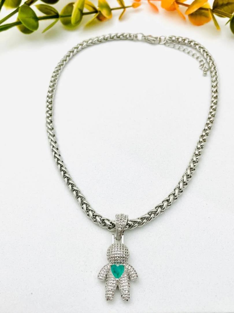 Colar Banho de Ródio Filho