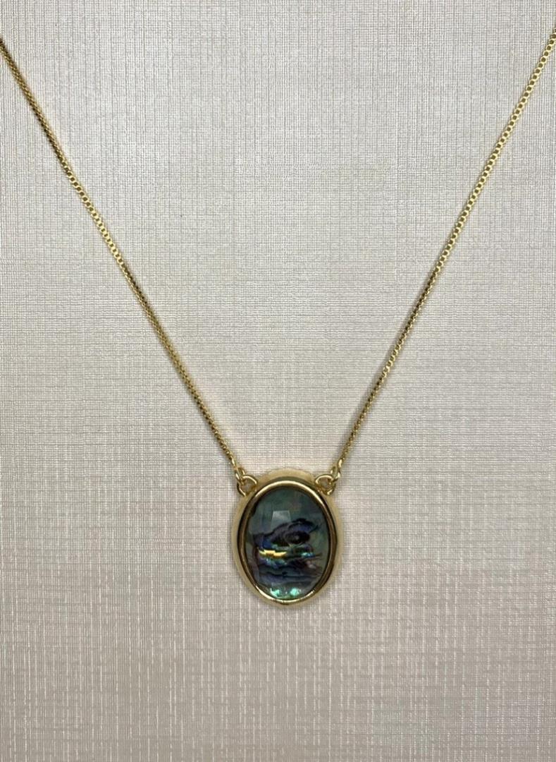 Colar Com Pedras Abalone Importada