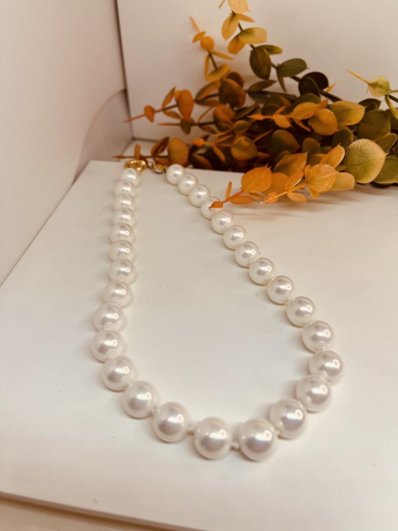 Colar de Pérola Com Fecho Bóia