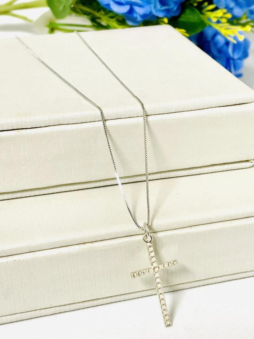 Corrente Prata 925 com Pingente Cruz