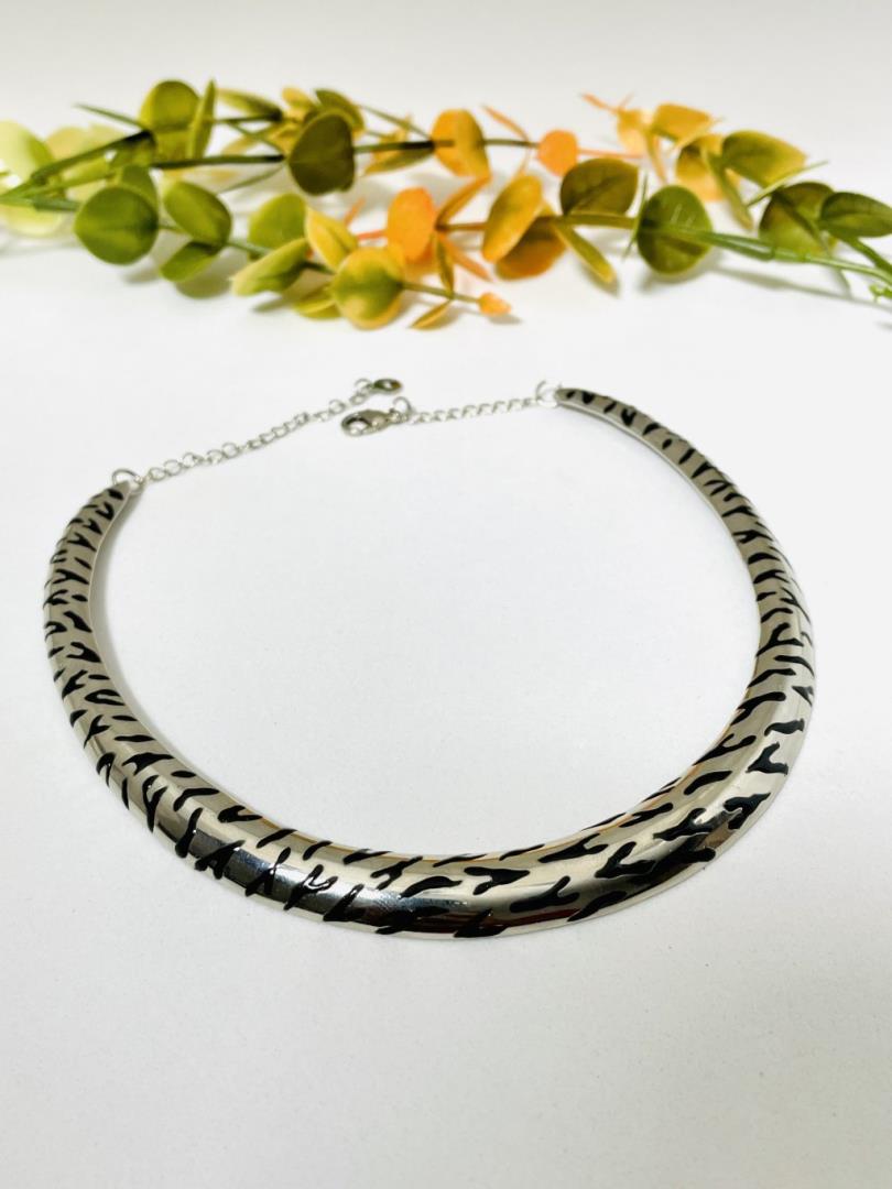 Chocker Orgânica Fina Zebra