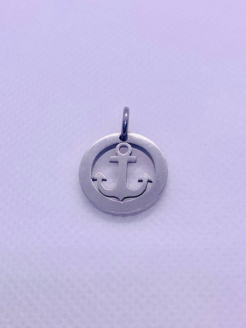 Pingente Âncora Em Aço Inox