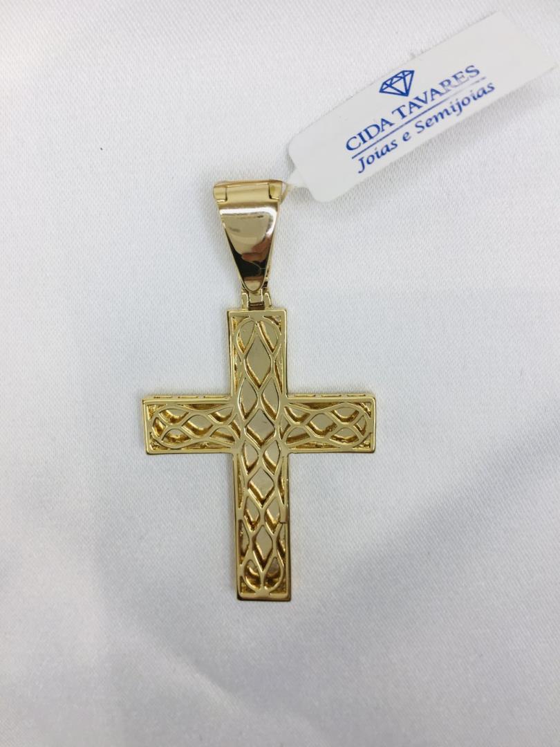 Pingente Cruz Com Detalhes