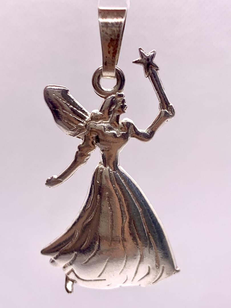 Pingente De Prata 925 Fada