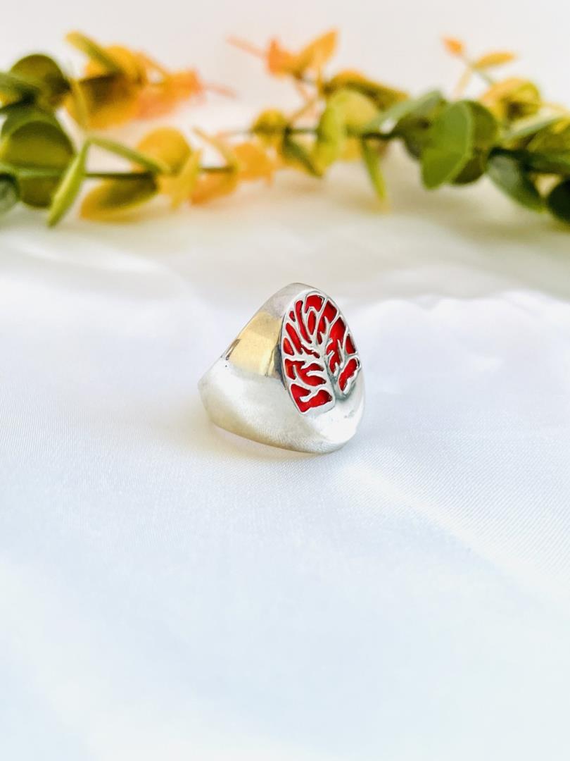 Anel de Prata Árvore da Vida