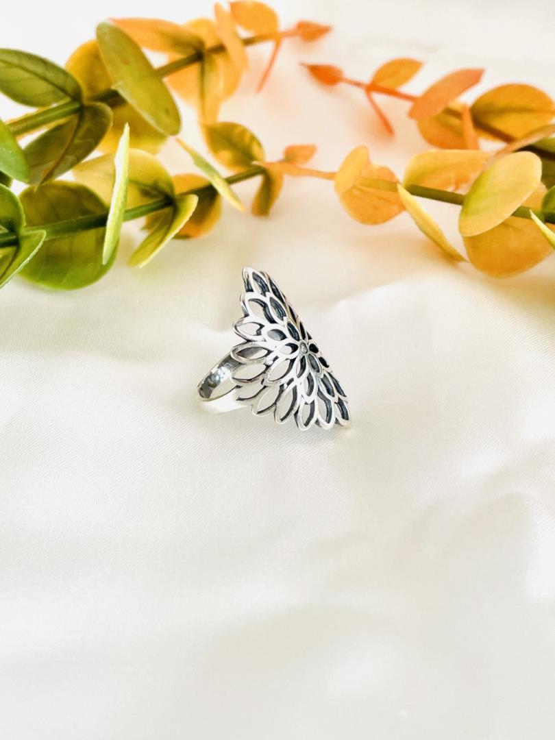 Anel de Prata Vazado