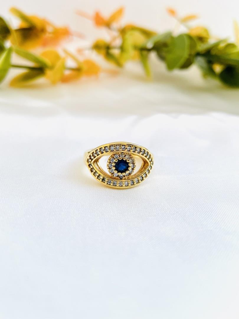 Anel Olho Grego Cravejado - Imagem 2