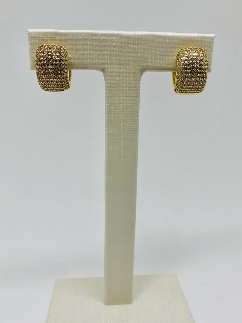 Argola Fechada Cravejada - Imagem 2