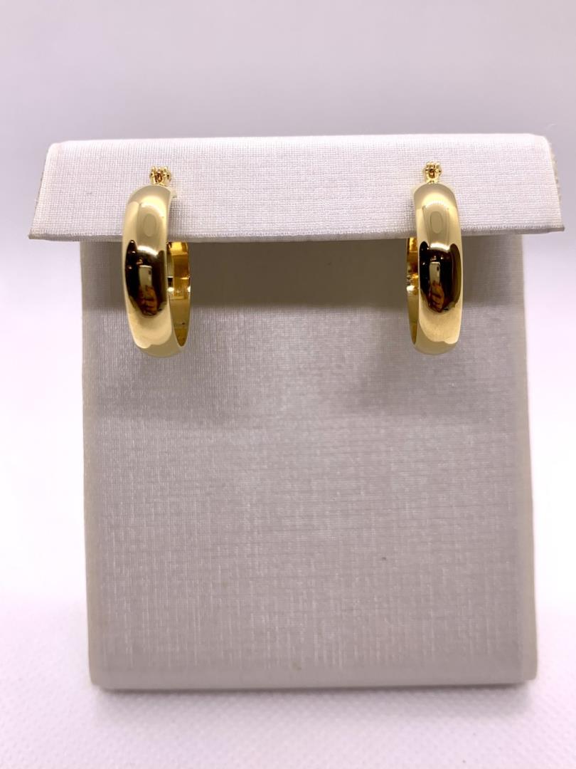 Argola Fechada Folheada A Ouro - Imagem 2