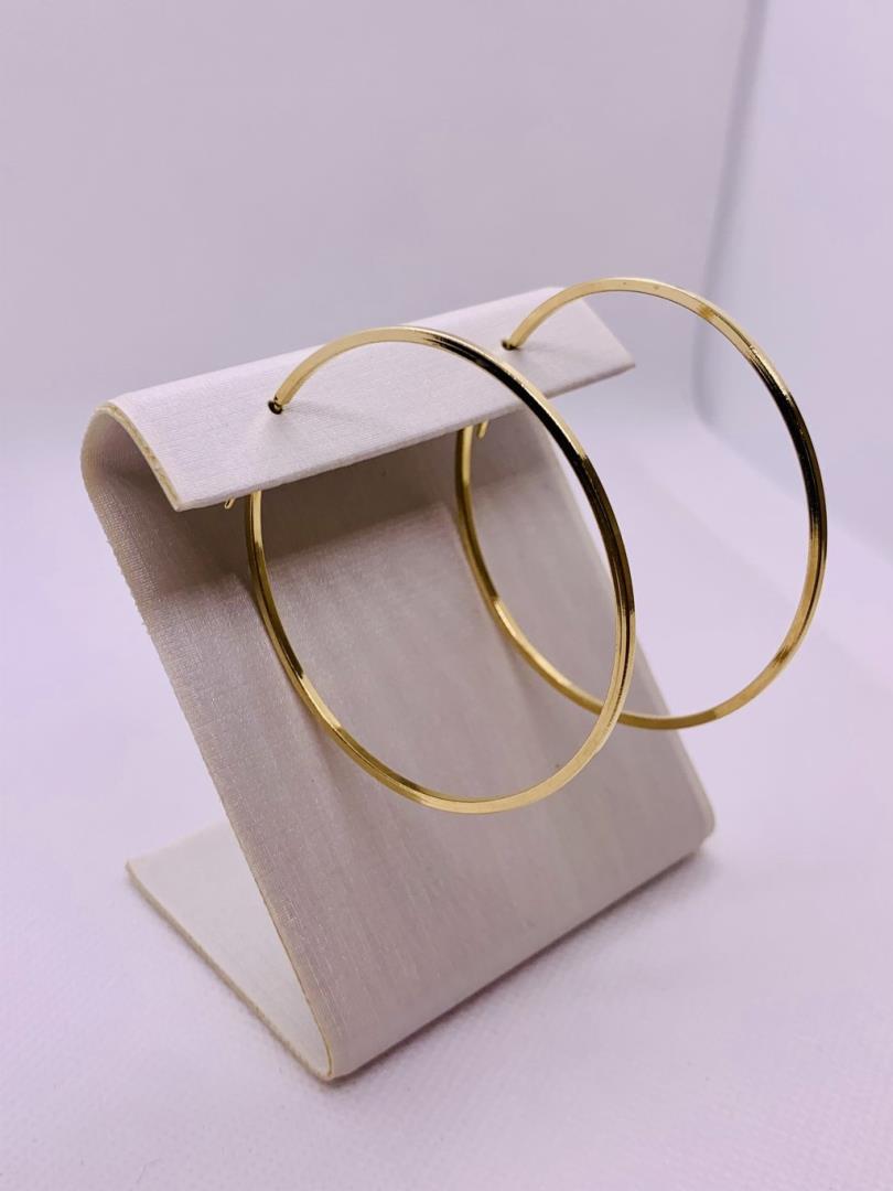 Argola Fechada Folheada A Ouro