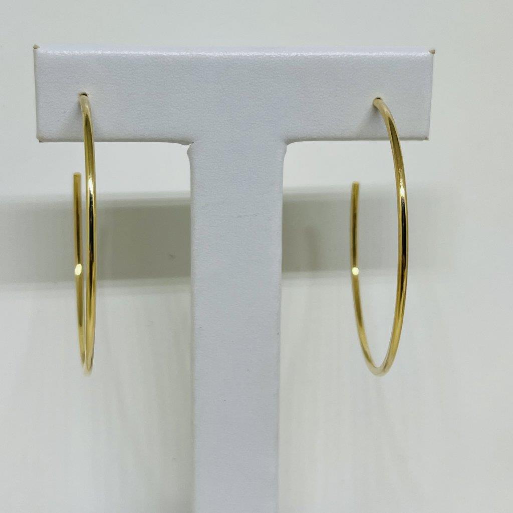 Argola Fina Aberta Tam Médio