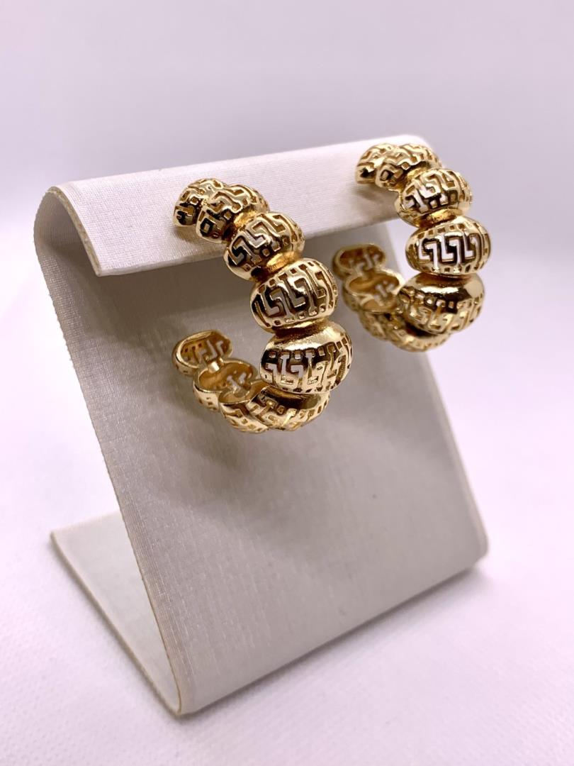 Argola Grossa Aberta Vazada