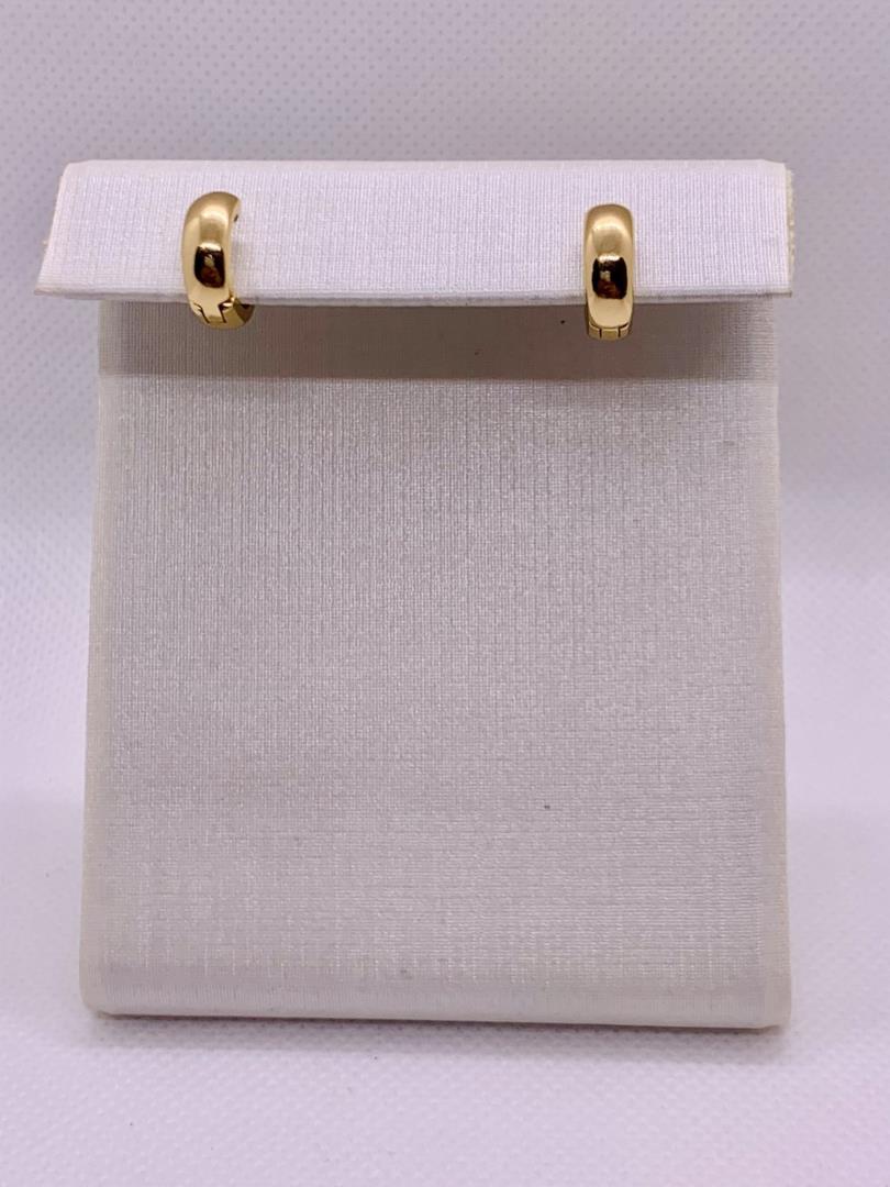 Argola Pequena Fechada Banhada A Ouro - Imagem 2