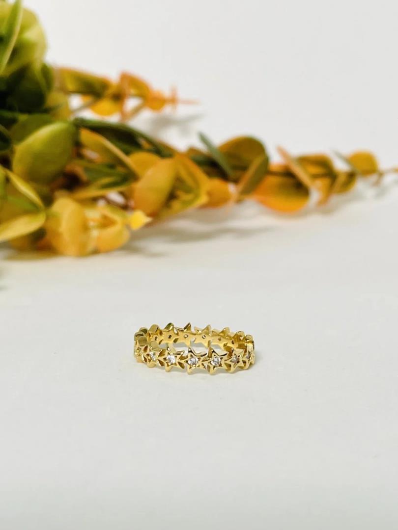 Anel Aparador Banhado a Ouro 18k