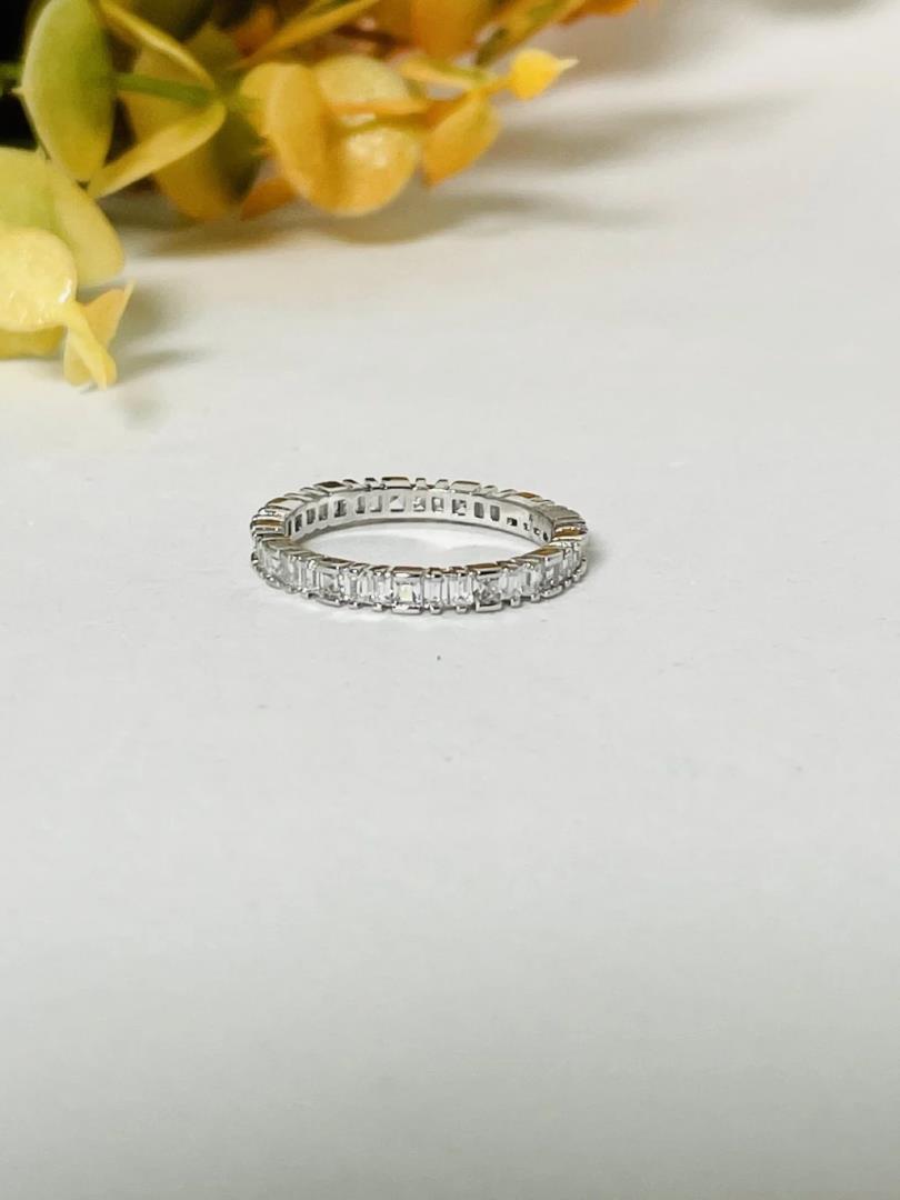 Anel Aparador de Prata 925 Cravejado Aro 25