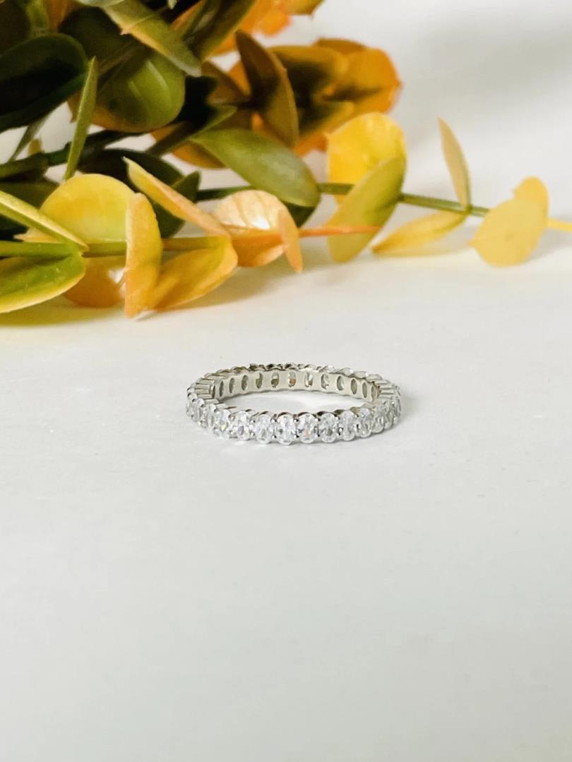 Anel Aparador de Prata 925 Cravejado Aro 20 e 24