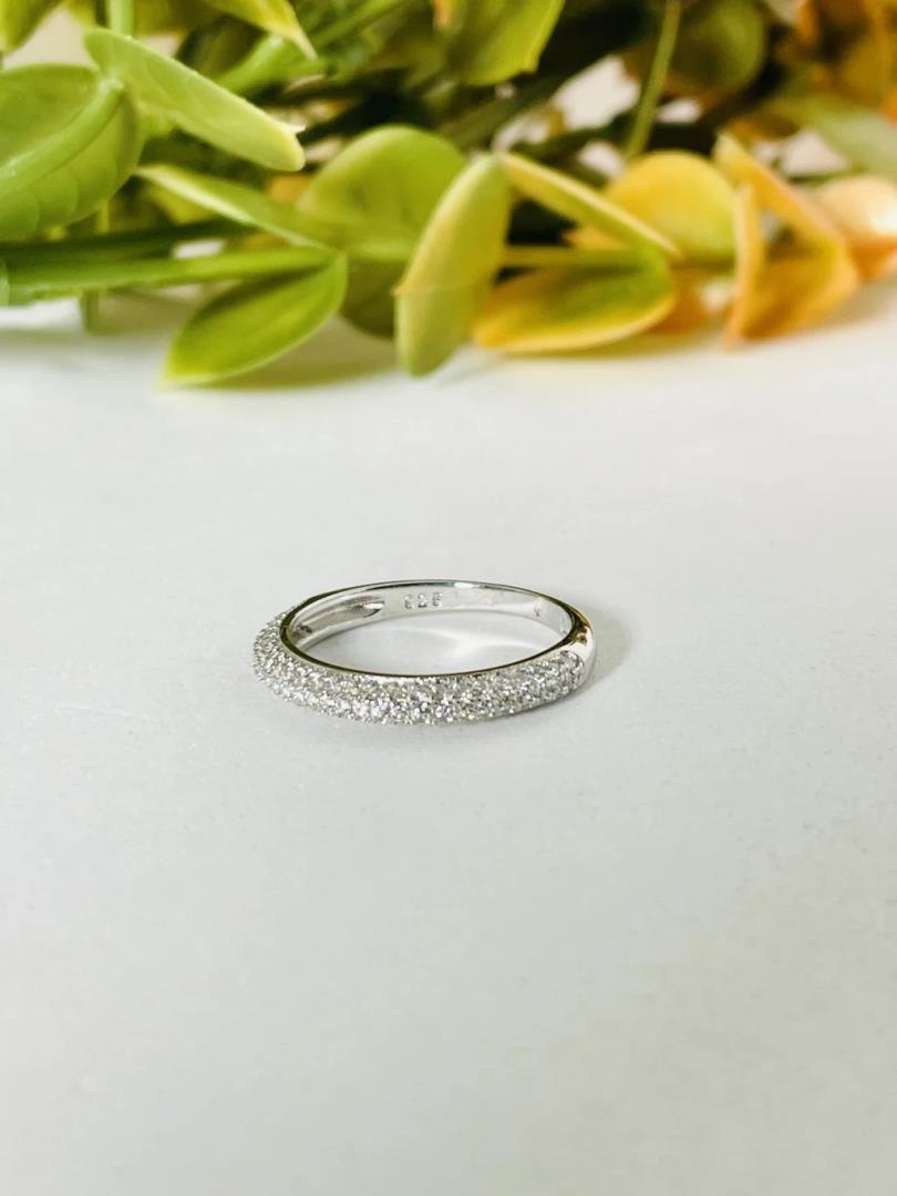 Anel Aparador de Prata 925 Cravejado Aro 12, 14 e 16