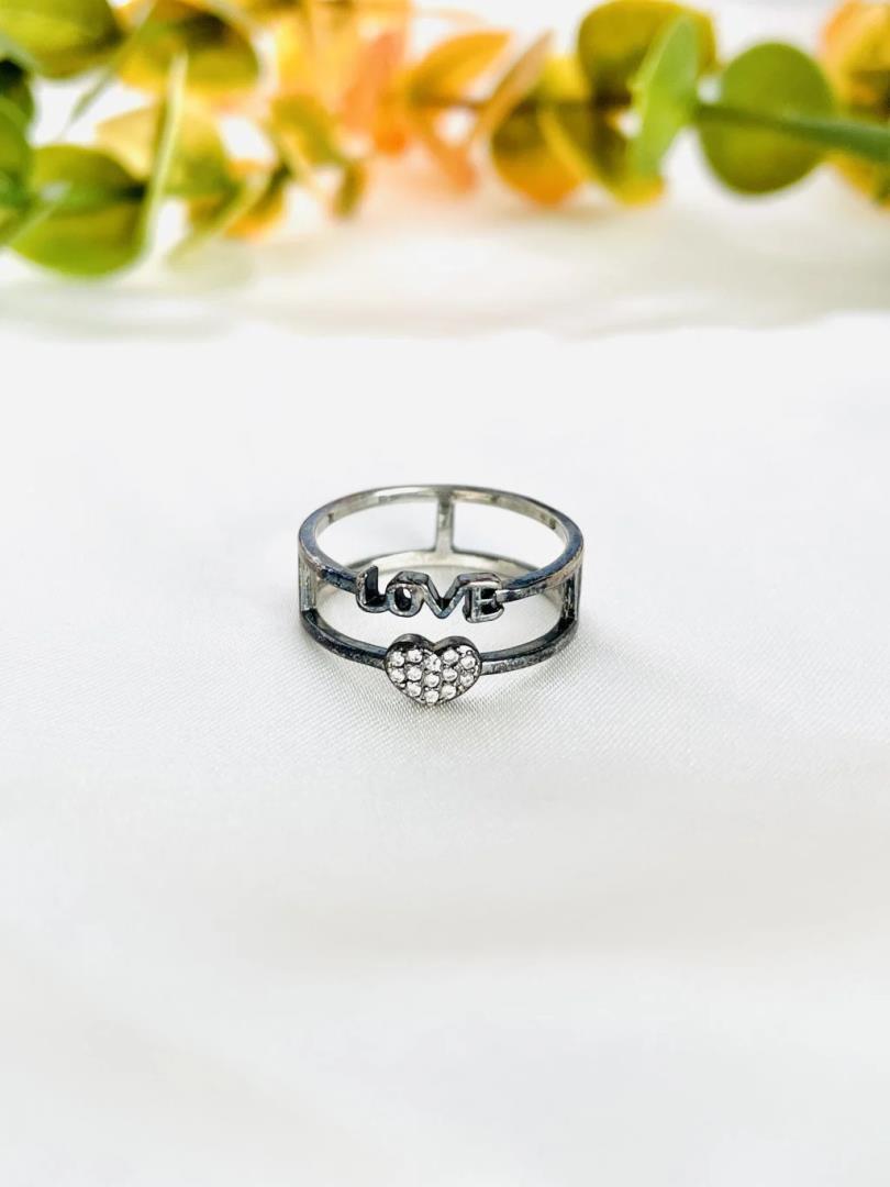 Anel com Banho de Ródio Negro