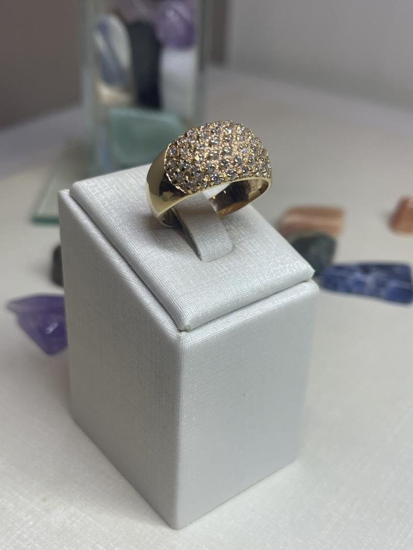 Anel Cravejado Aro 25