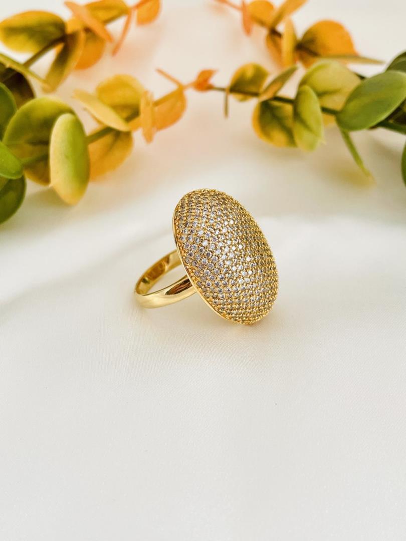 Anel Cravejado Aro 17