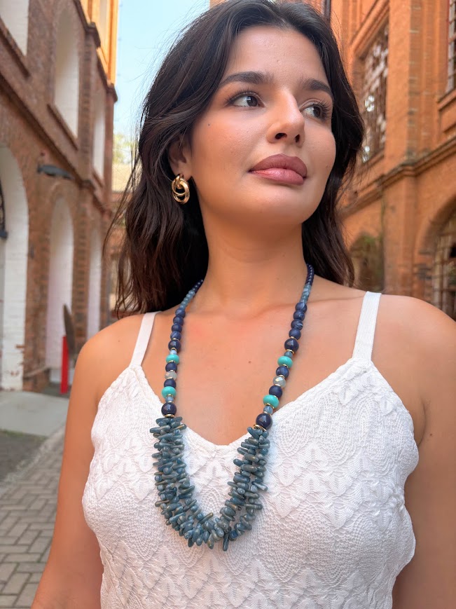 Colar em Resina e Cristal - Imagem 2