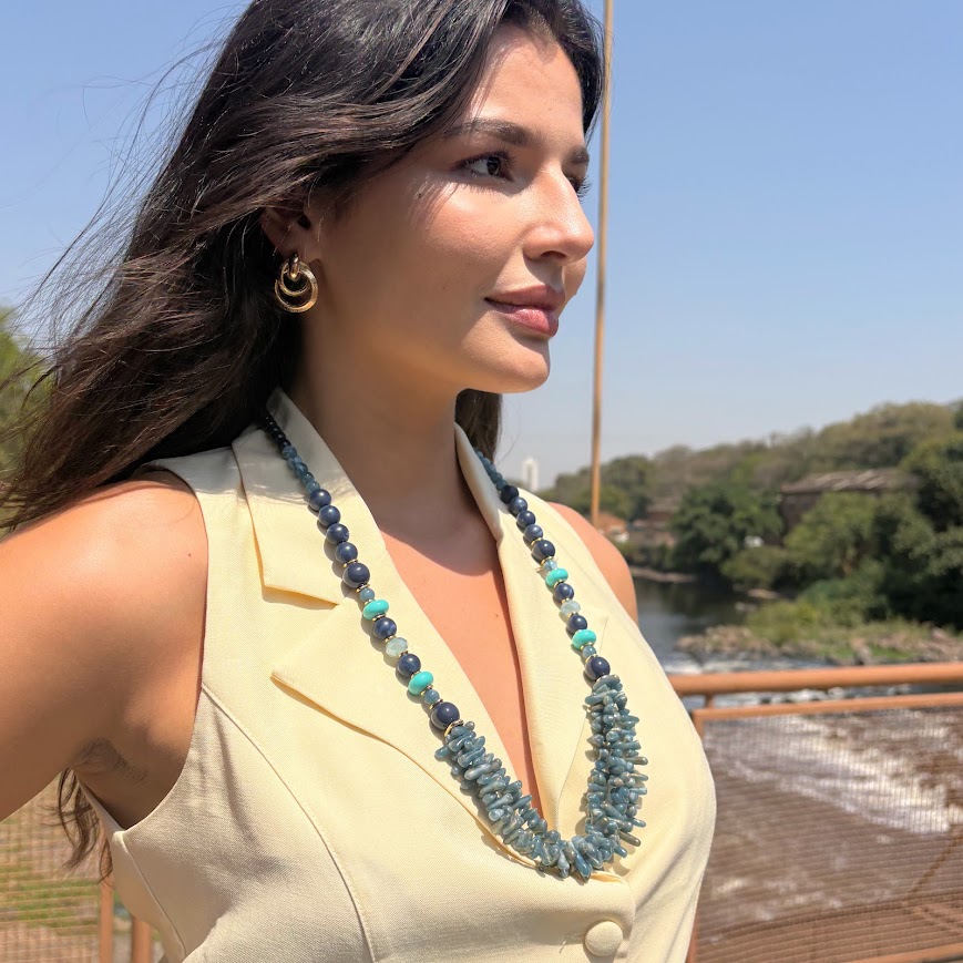 Colar em Resina e Cristal - Imagem 3